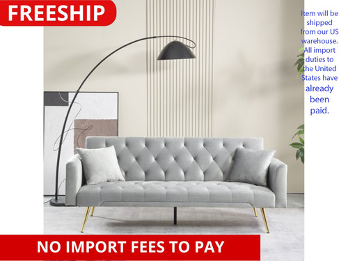 Inches velvet futon sofa - 71,
